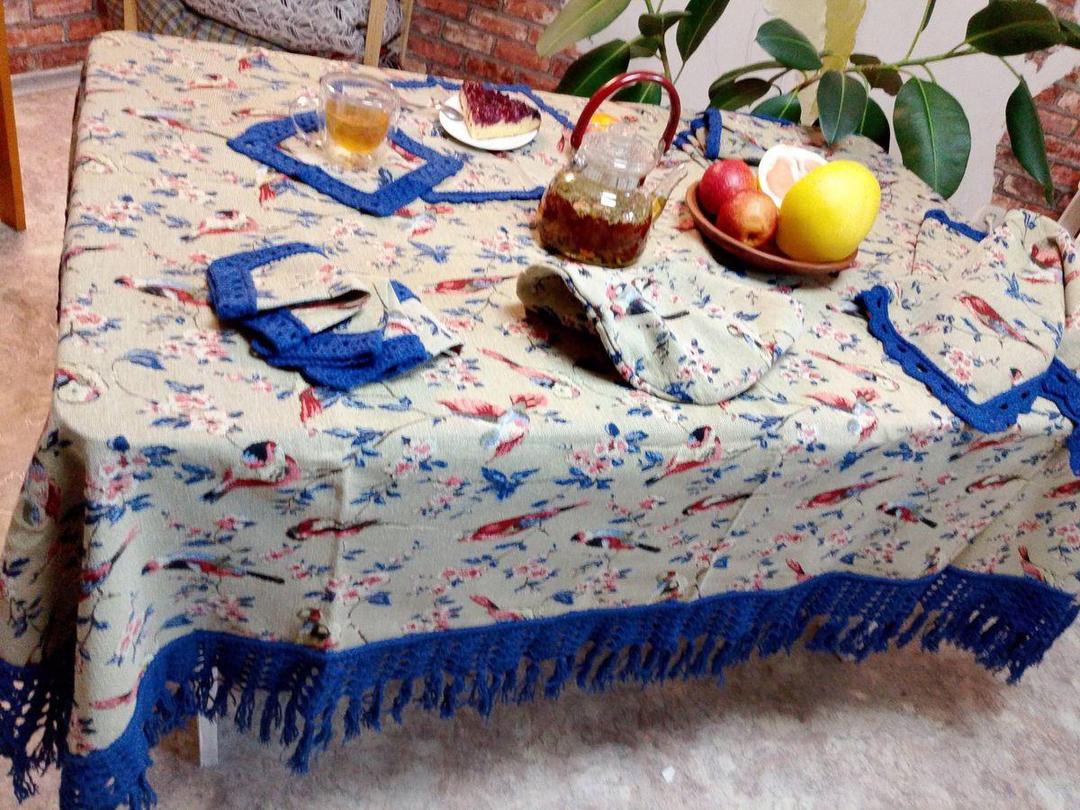 Столовый текстильный набор "Танцы пернатых" - photo 3