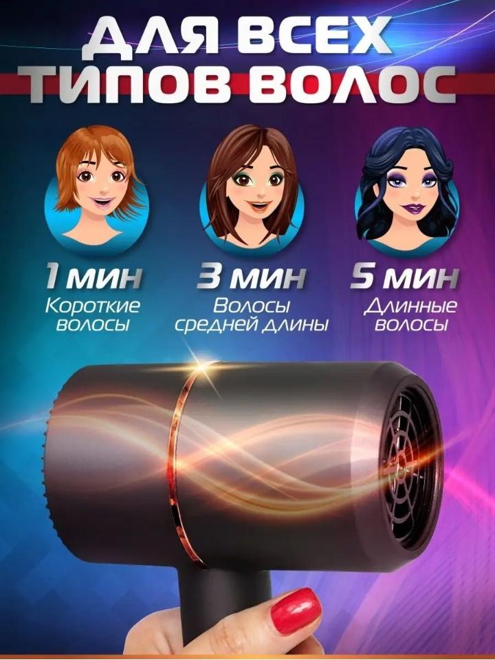 «SOKANY» Фен для волос профессиональный с насадками маленький мощный - photo 4