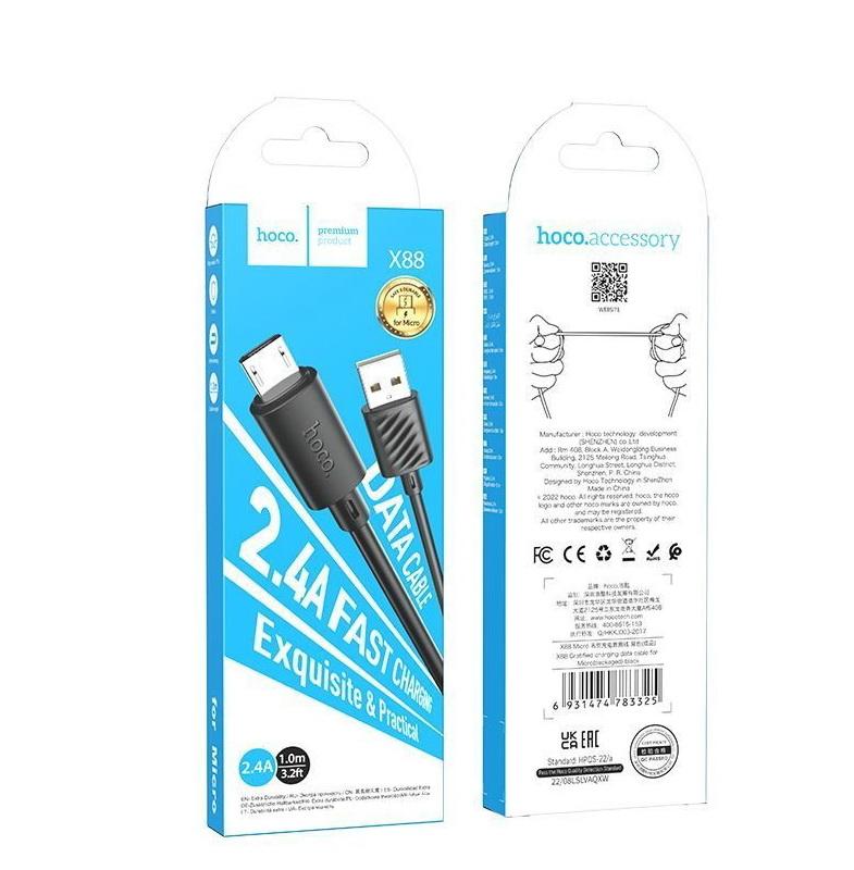 Hoco X88 Кабель Micro USB 2.4А - photo 3
