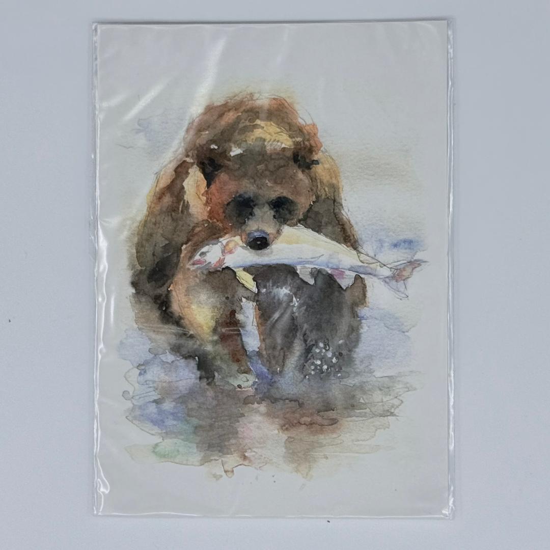 Почтовая открытка "Бурый медведь" - photo 1