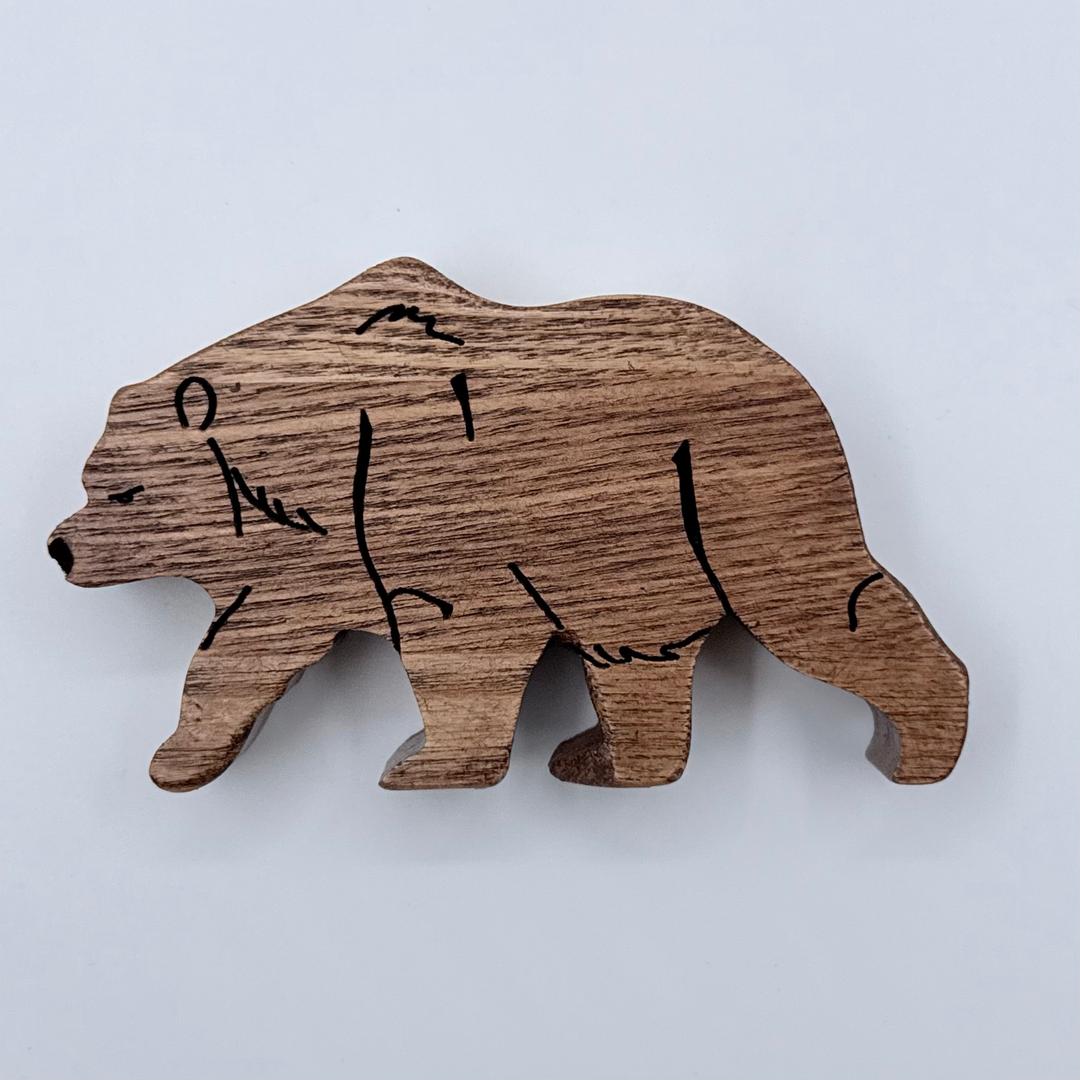 Фигура "Медведь" (ясень) - photo 1