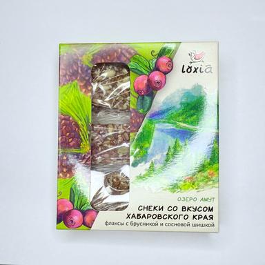 Флаксы ассорти "Loxia" с бусникой, кедровым орехом